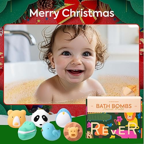 Miniatura 6 de REVER SPA Bombas de baño naturales para niños, 6 bombas de ducha extra grandes, burbujas de baño para aromaterapia, para niños, mujeres, niñas,