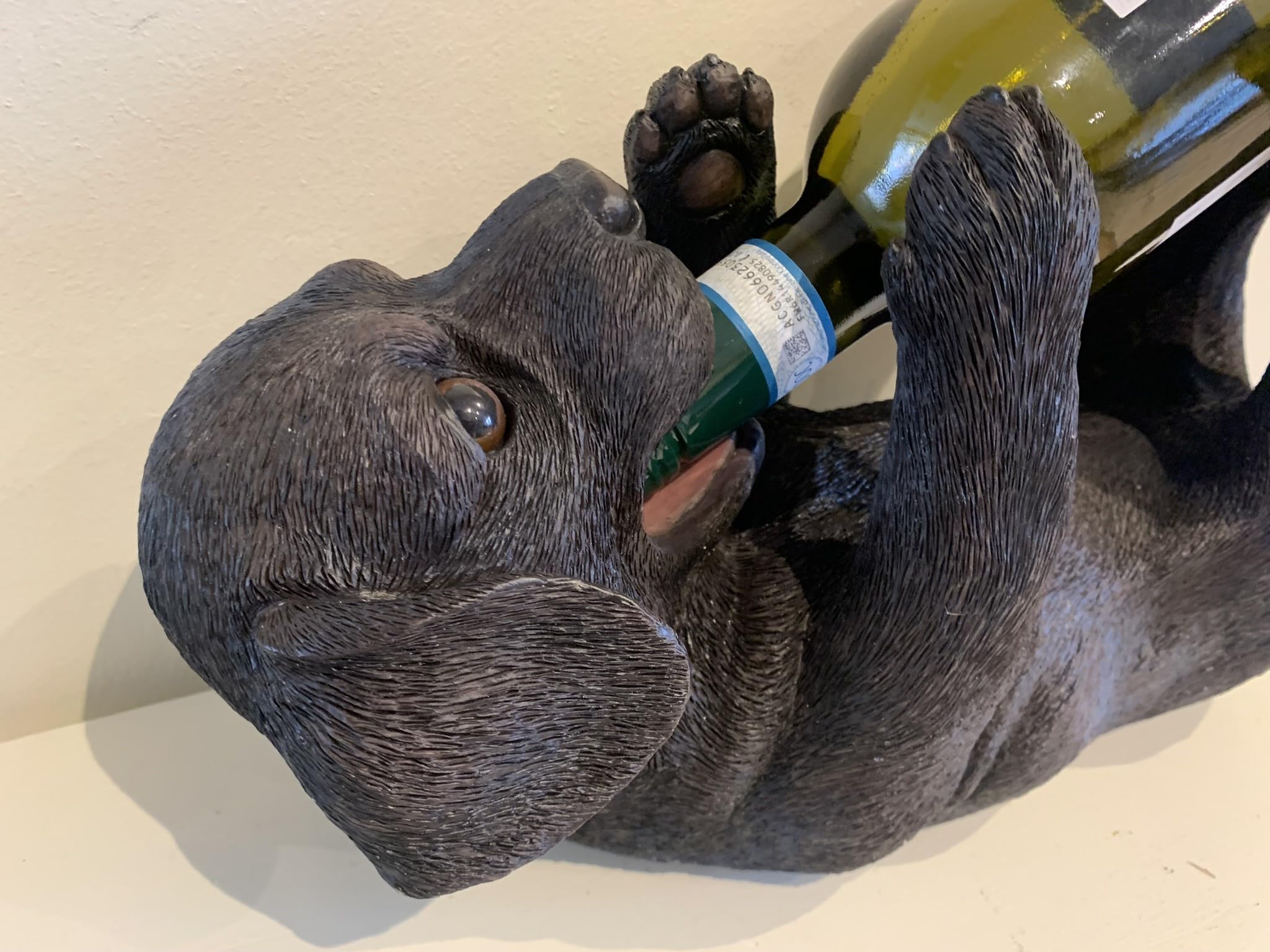 Divertente portabottiglie di vino bassotto, organizzatore di bottiglie di vino, portabottiglie