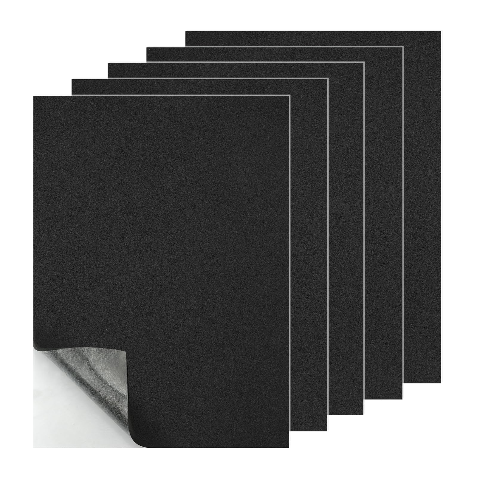 Zelfklevende schuimplaat, 4 stuks, zwarte schuimrubber