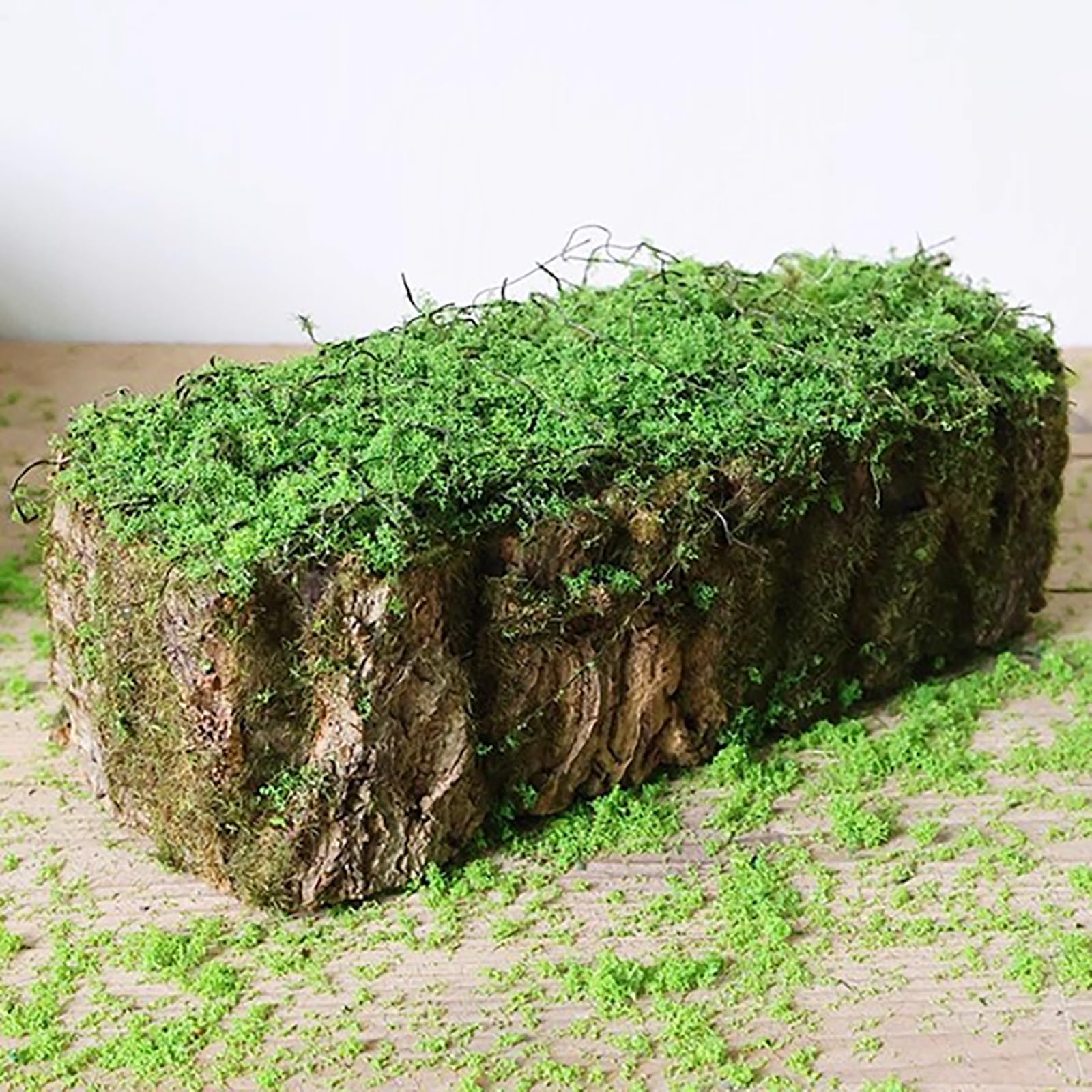 Roca de musgo artificial hecha a mano con textura realista para arreglos florales, exhibiciones, escenas de paisajismo