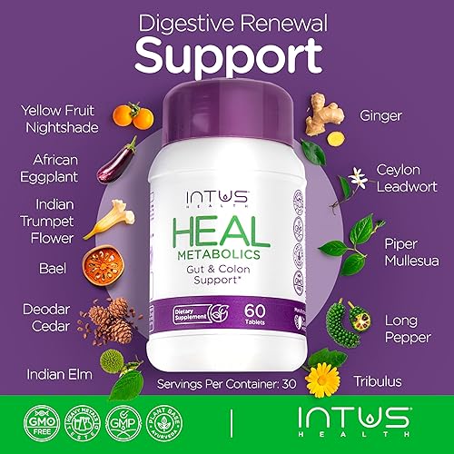 Miniatura 8 de Intus Heal - Suplemento de limpieza de colon y salud intestinal para hombres y mujeres, limpieza de desintoxicación ayurvédica para la salud