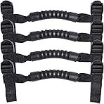 4 x Roll Bar Grab Handles Grip Handle for Jeep Wrangler YJ TJ JK JKU JL JLU Sports Sahara Freedom Rubicon X & Unlimited 1955-2024 2025 (Black)