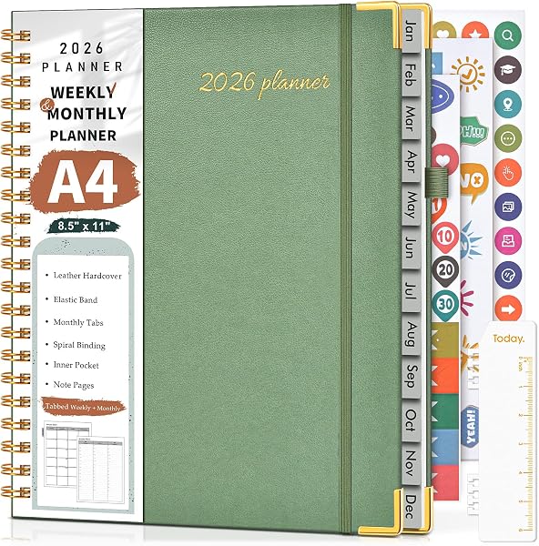 2026 Planner, Weekly and Monthly Calendar Planner from January 2026…