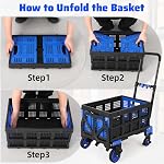 2-in-1 Folding Hand Truck Dolly, Heavy Duty with Folding | Premium Quality Construction, Easy Quick Assembly, Durable Long-Lasting Design, Versatile Multi-Purpose Use