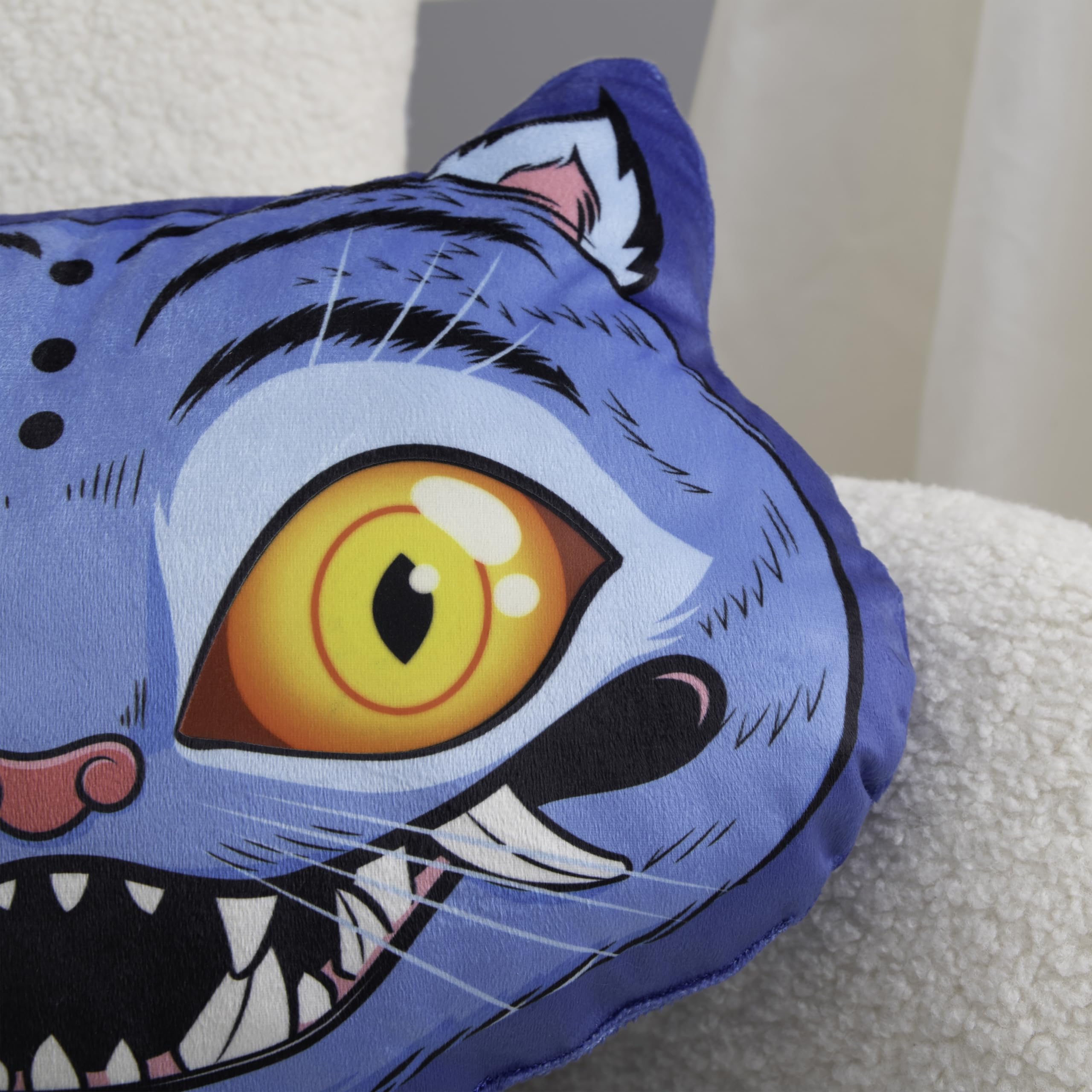 Cuscino sagomato con licenza ufficiale K Pop Demon Hunters | Cuscino a forma di Derpy | Si illumina al buio | Perfetto per l'arredamento della camera da letto o del soggiorno 40 x 40 cm