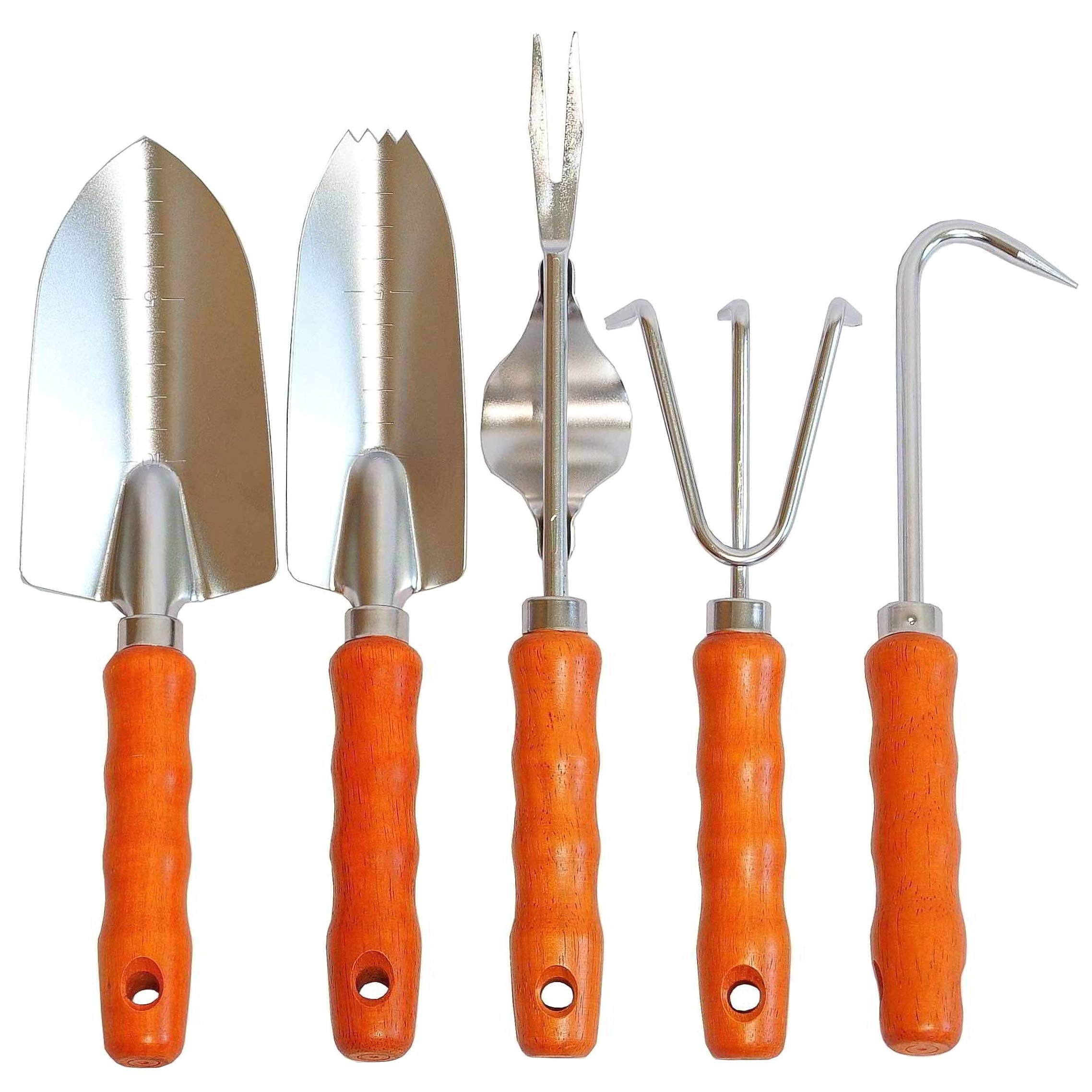 Buy Japanese Garden Tool Set 5 Pcs, Heavy Duty Japanese Steel, Made in JAPAN (Large Trowel