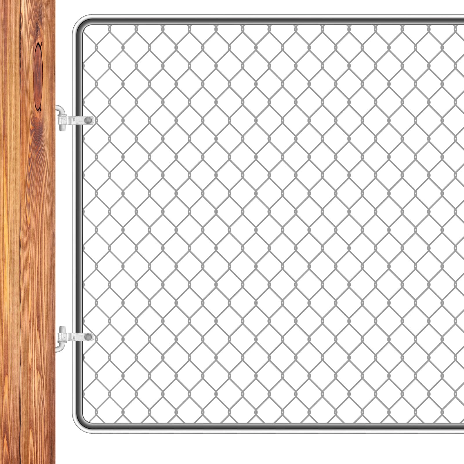 Chain Link Gate Hardware Fence Post Repair 4 Pairs 2