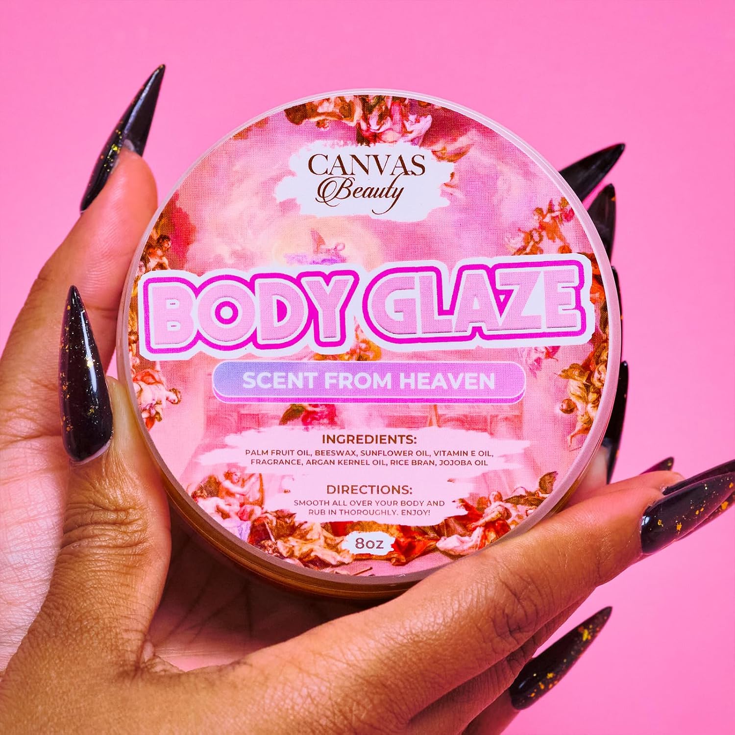 Canvas Beauty Body Glaze, Scent From Heaven – Sweet Cherries & Star Anise, Moisturizing Non-Greasy Body Butter for Women With Beeswax, Jojoba Oil, and Rice Bran for Soft and Glowy Skin - Image 7