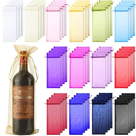 organza wine bottle bags