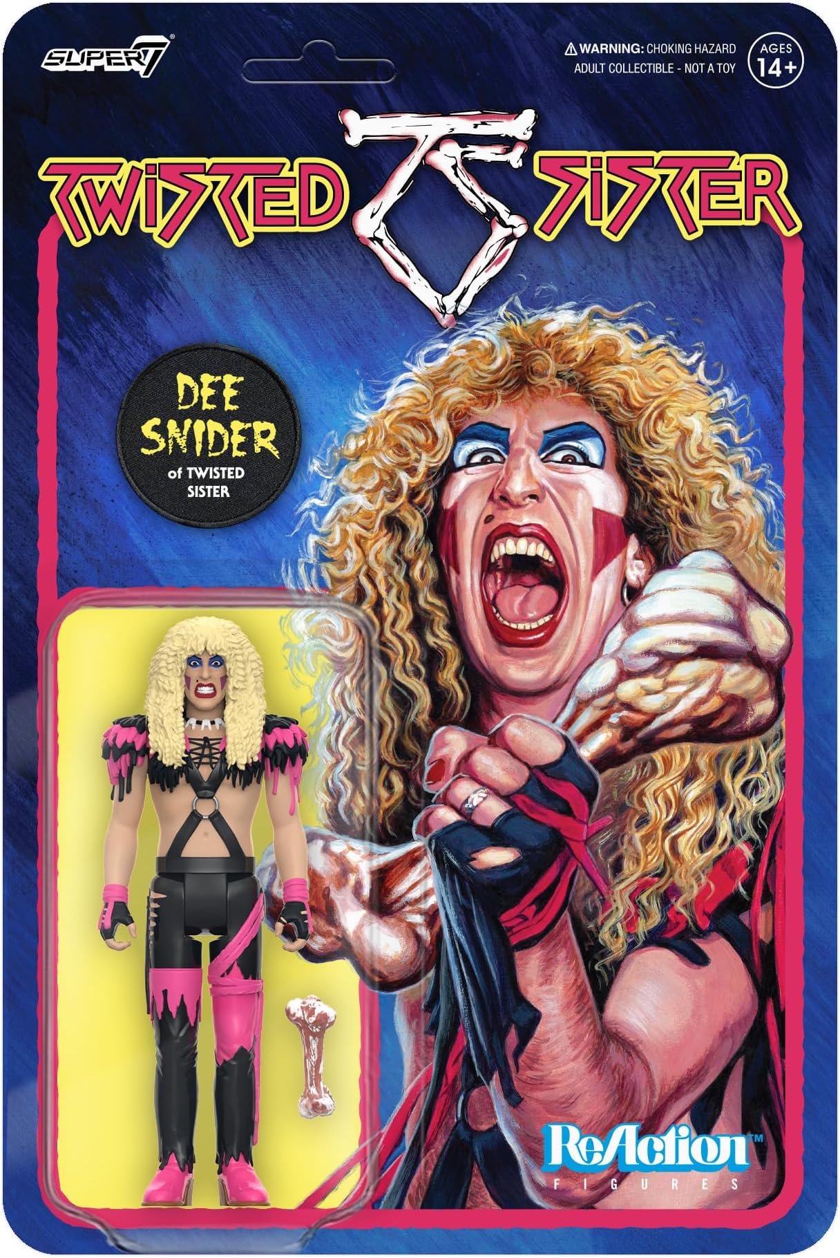 SUPER7 Twisted Sister Dee Snider - 3.75 in Reaction Figure