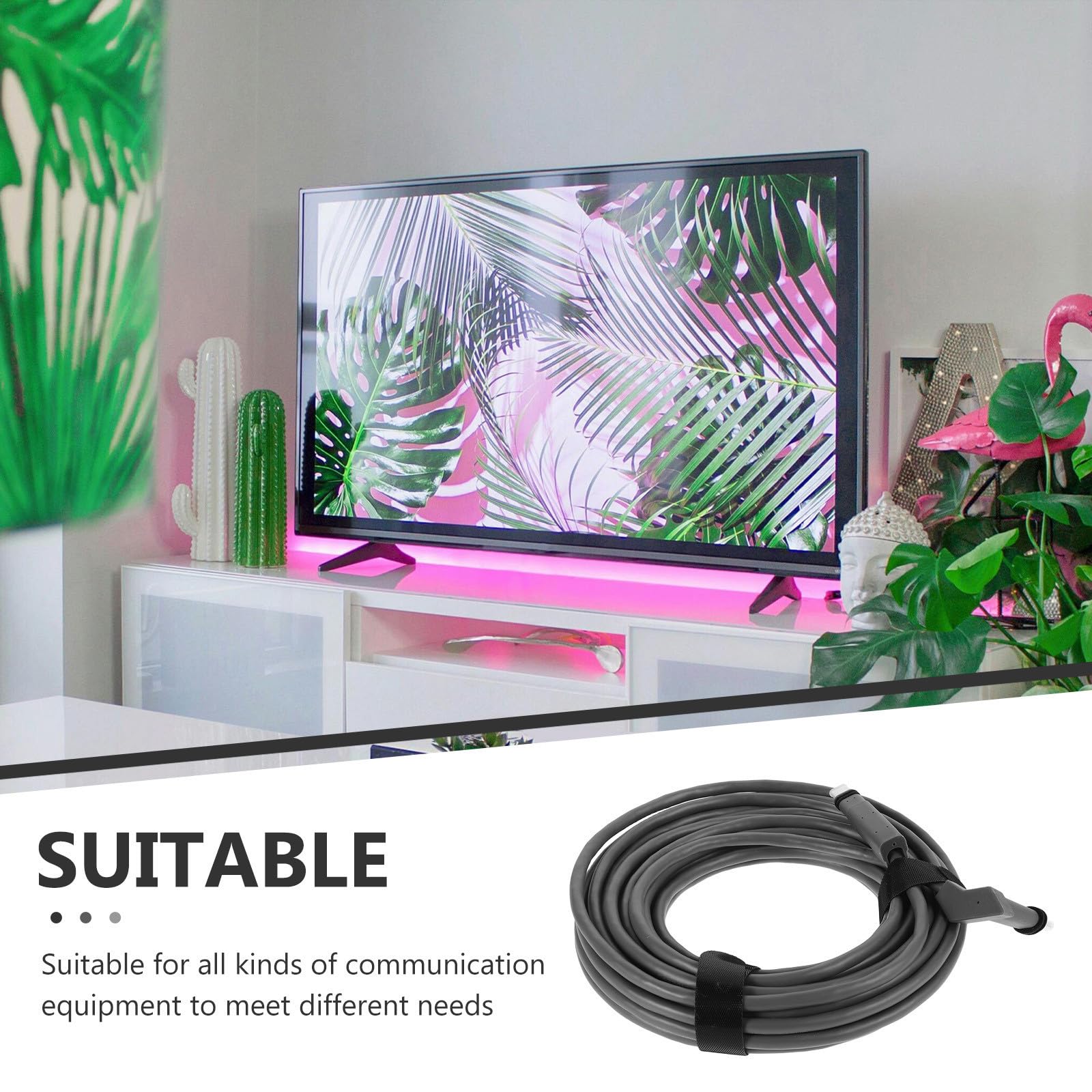 Kit de Rallonge pour Câble Réseau Cat 6 en Cuivre sans Gaine Pvc, Stable et Utilisation Facile pour Équipement de Communication Bureau la Maison