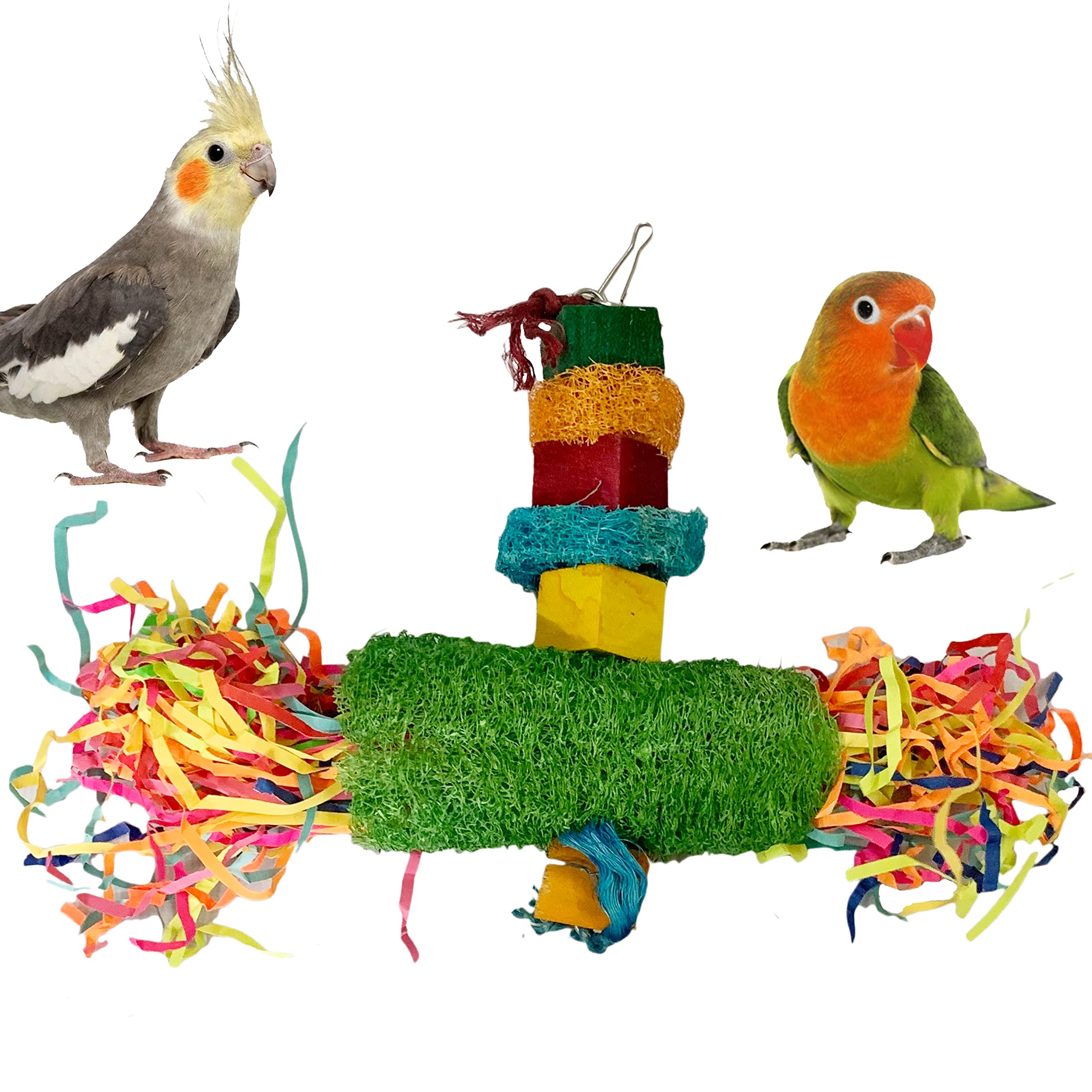 Congo® 12X8 Inch Foraging Luffa Chew Color Hanging Toy for Budgies, Finches, Cockatiel, Lovebirds, and Other Small Birds (Piece of 1) (B0B28YG7N4) Amazon Price History, Amazon Price Tracker