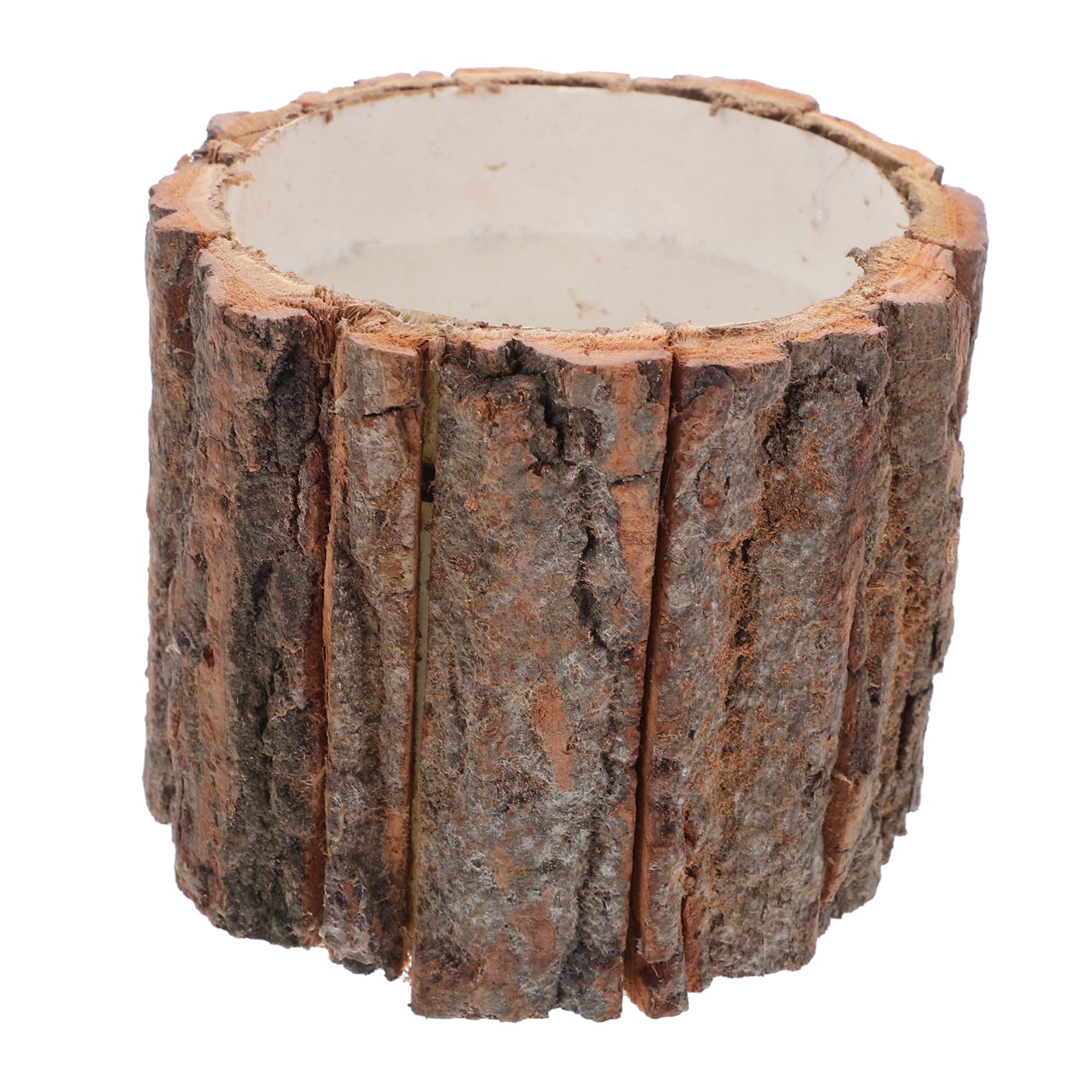 Amazon.com : Wood Flower Pot Tree Stump Planter Artificial Plants