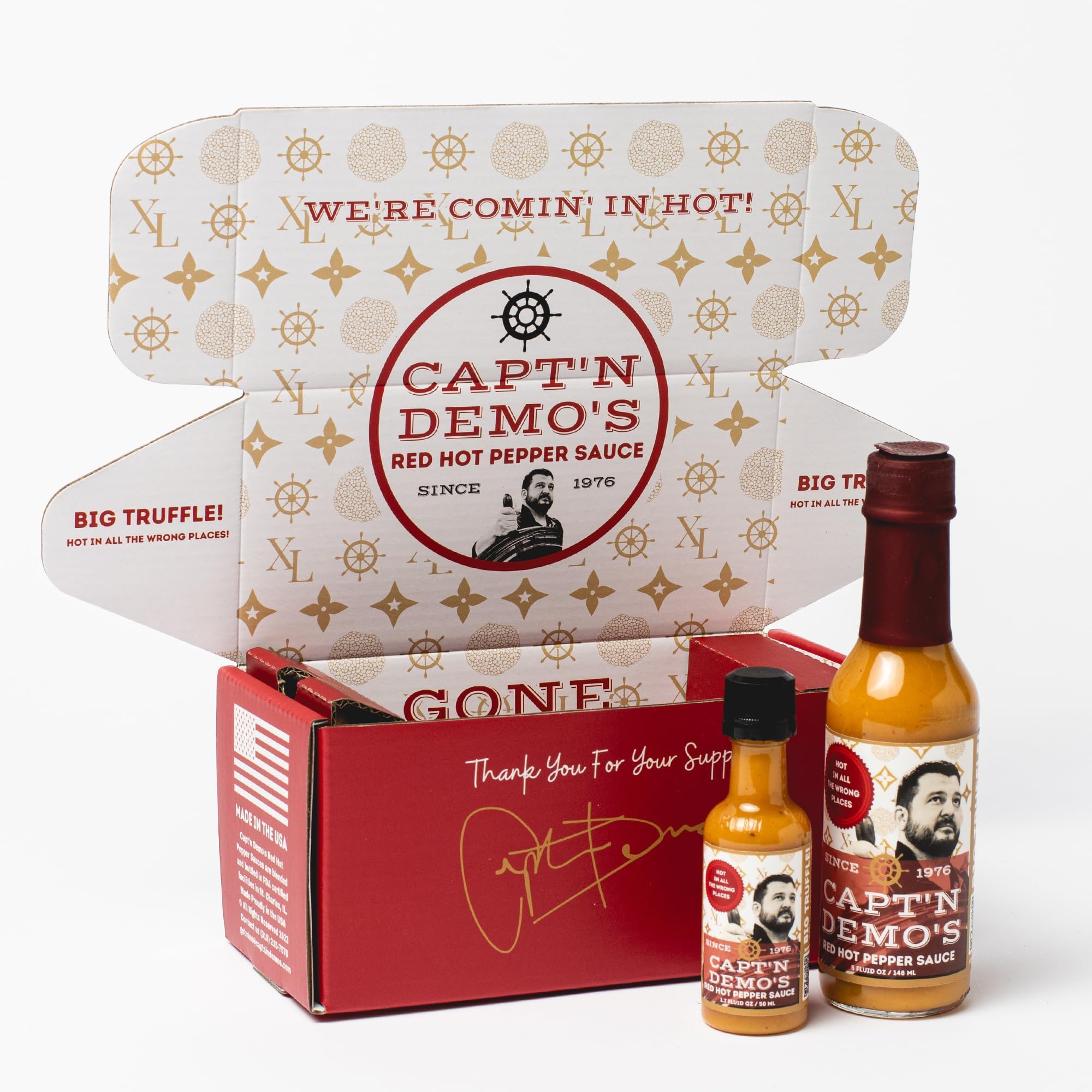CAPTAIN DEMO's BIG TRUFFLE Red Hot Pepper Sauce Every