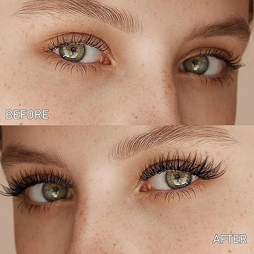 Miniatura 2 de GAQQI Extensiones de pestañas individuales, rizo C, pestañas individuales, 120 racimos de pestañas postizas, suaves y ligeras, longitud mixta de