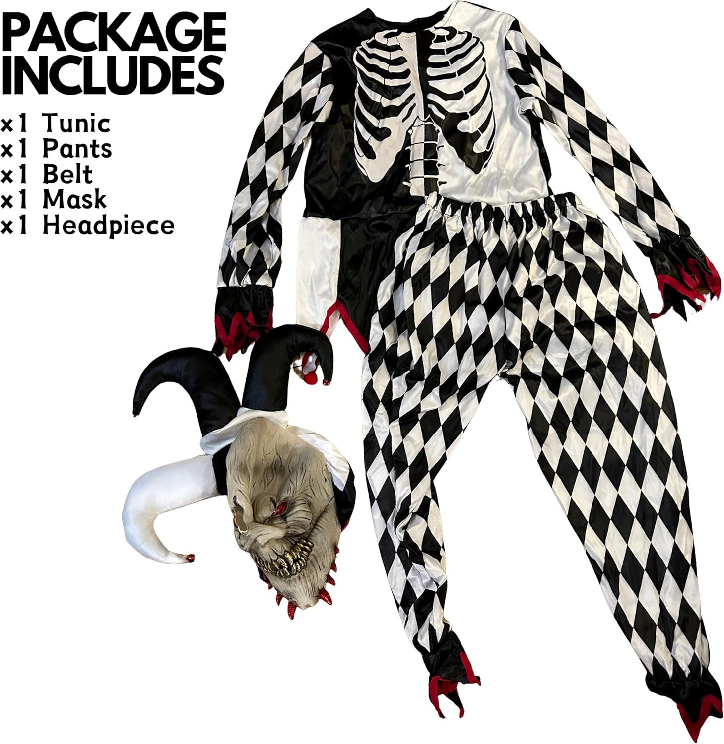 Boys Sinister Jester Costume