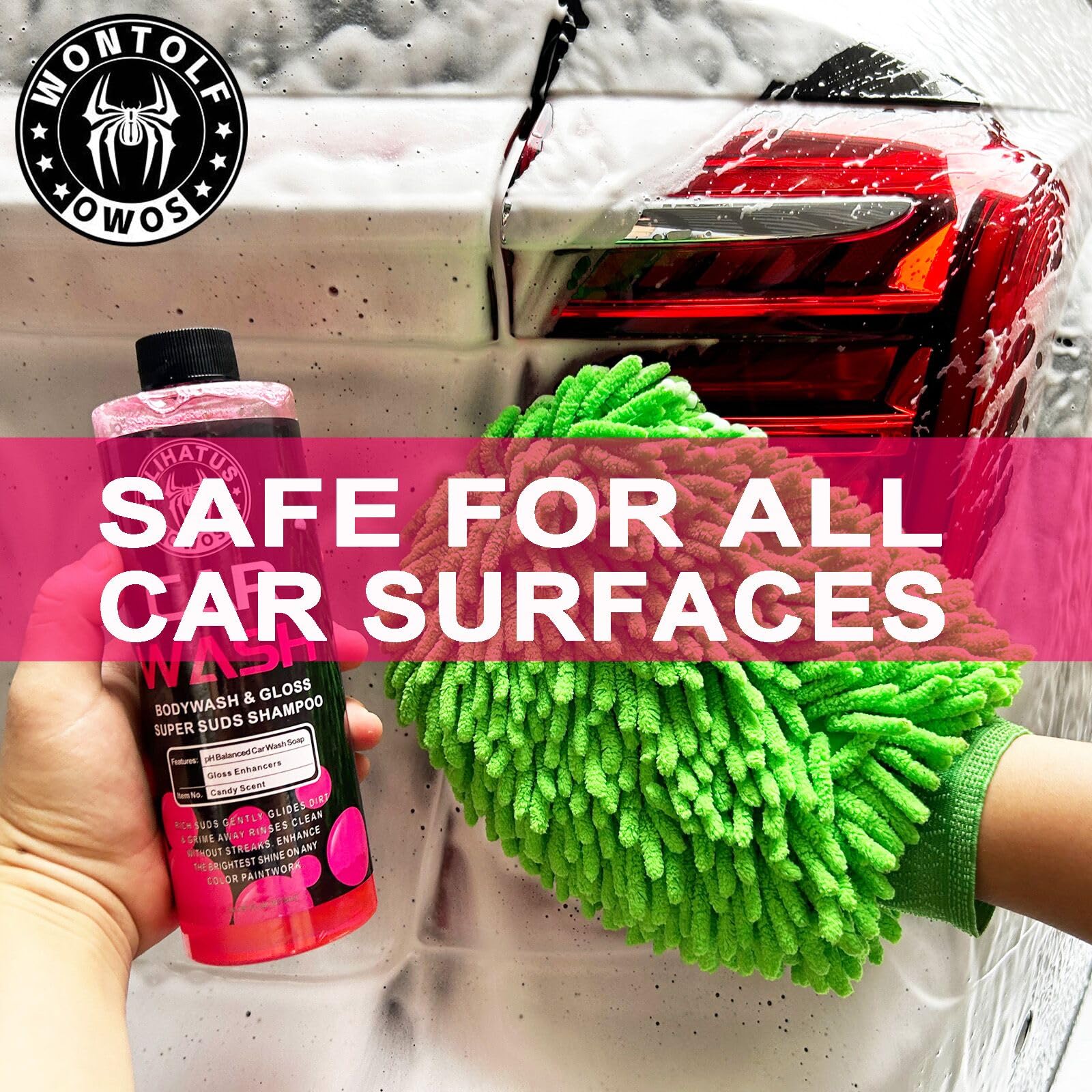 Barras de arcilla para coche, kit de lubricante sintético de arcilla Luber, jabón de lavado de coche, cera húmeda de mantequilla, guante de lavado, almohadillas de cera, toalla de microfibra para