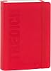 COMIX U YOURSELF 2024-2025 Mini Daily Diary, 13 Month Diary, with Soft PU Cover, Elastic, Expandable Pocket and 384 Pages, Ideal for School, 4.3 x 6 inches, Red