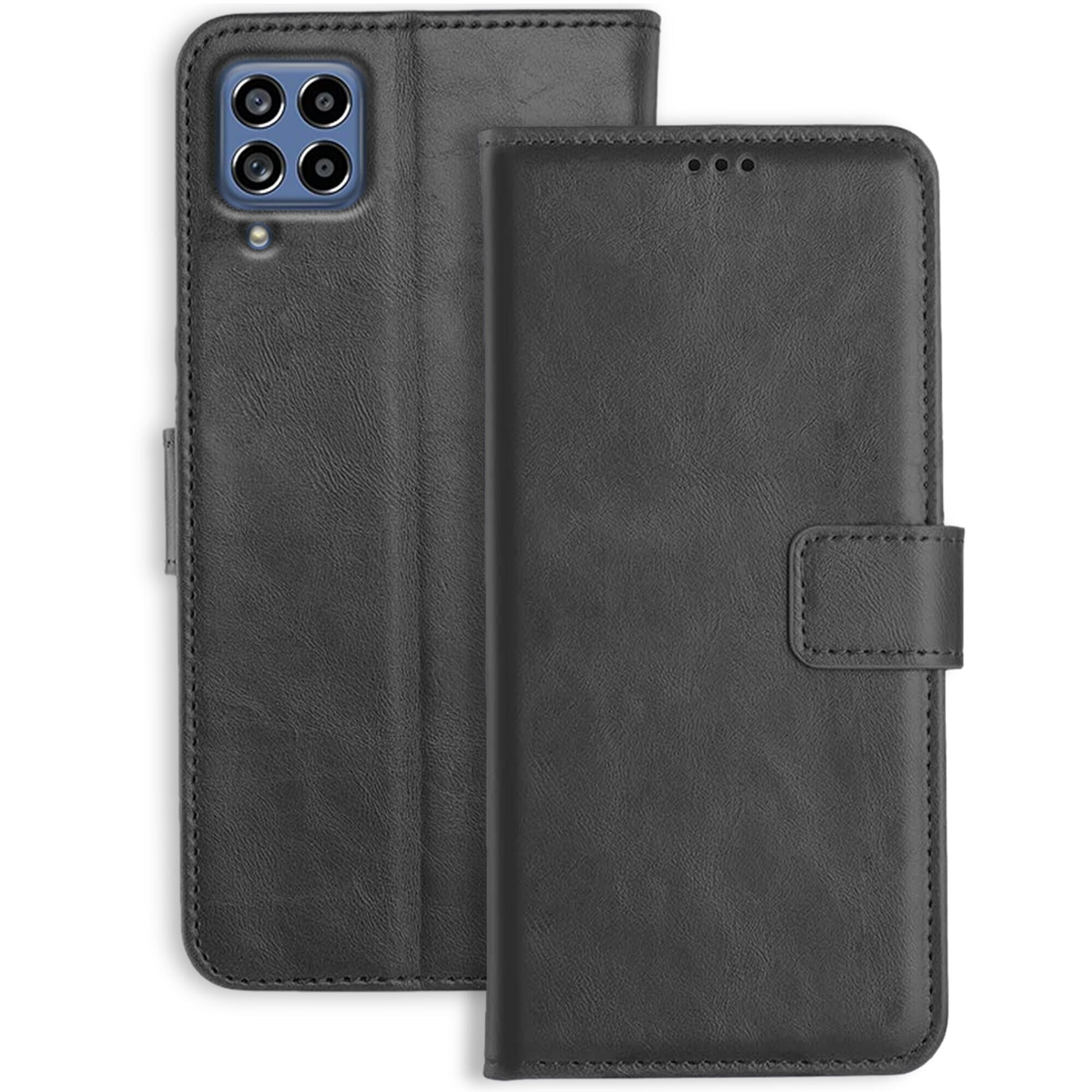 Orosky Samsung M53 5G Leather Flip Cover | Shockproof | 360 Protection | Wallet Style Magnetic Closure Back Cover Case for Samsung M53 5G (Black) (B0B2W85RY3) Amazon Price History, Amazon Price Tracker