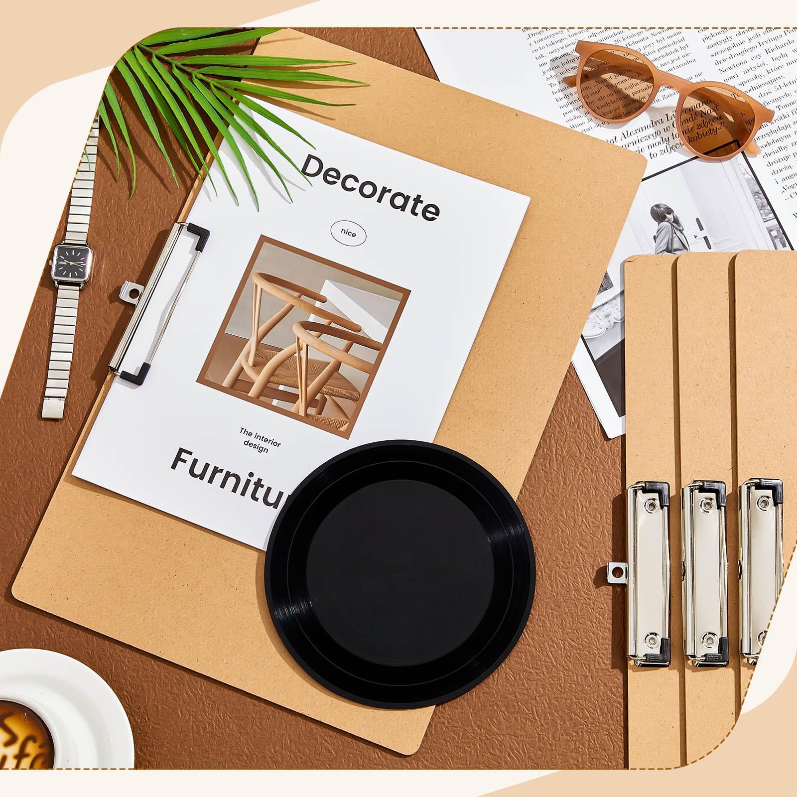 2-Pack Oversized 11x17 Clipboards - Wooden Landscape Clipboard With Low-Profile Clip For Drawing & Office Use - View #3
