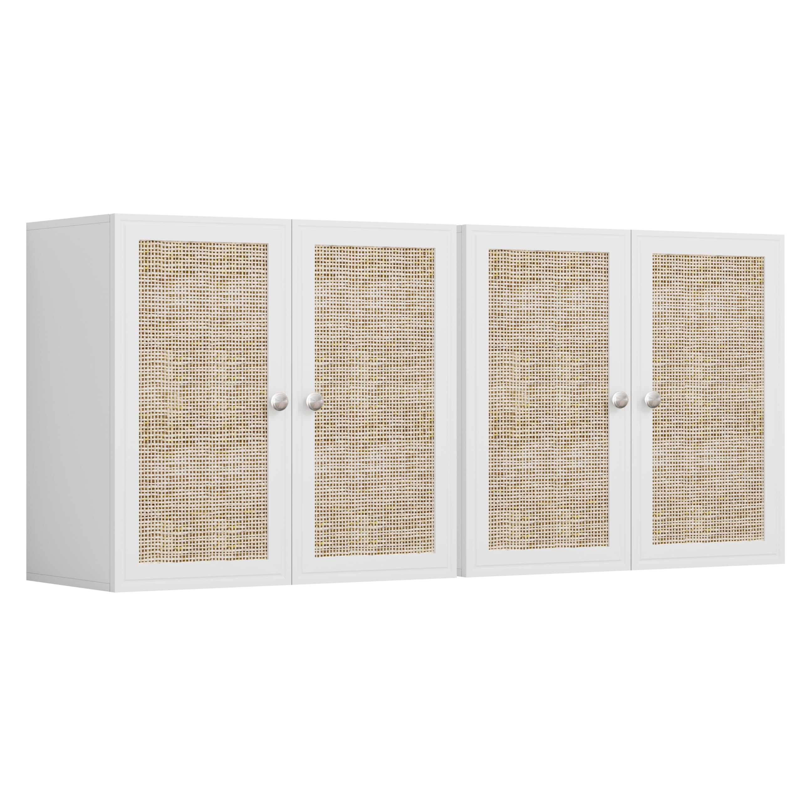 Laundry Room Cabinets Wall Mounted, Bathroom Cabinet Wall Mount,Adjustable Shelves, Kitchen Wall Cabinet Storage, Laundry Cabinet, 24INCH X 2PCS?White