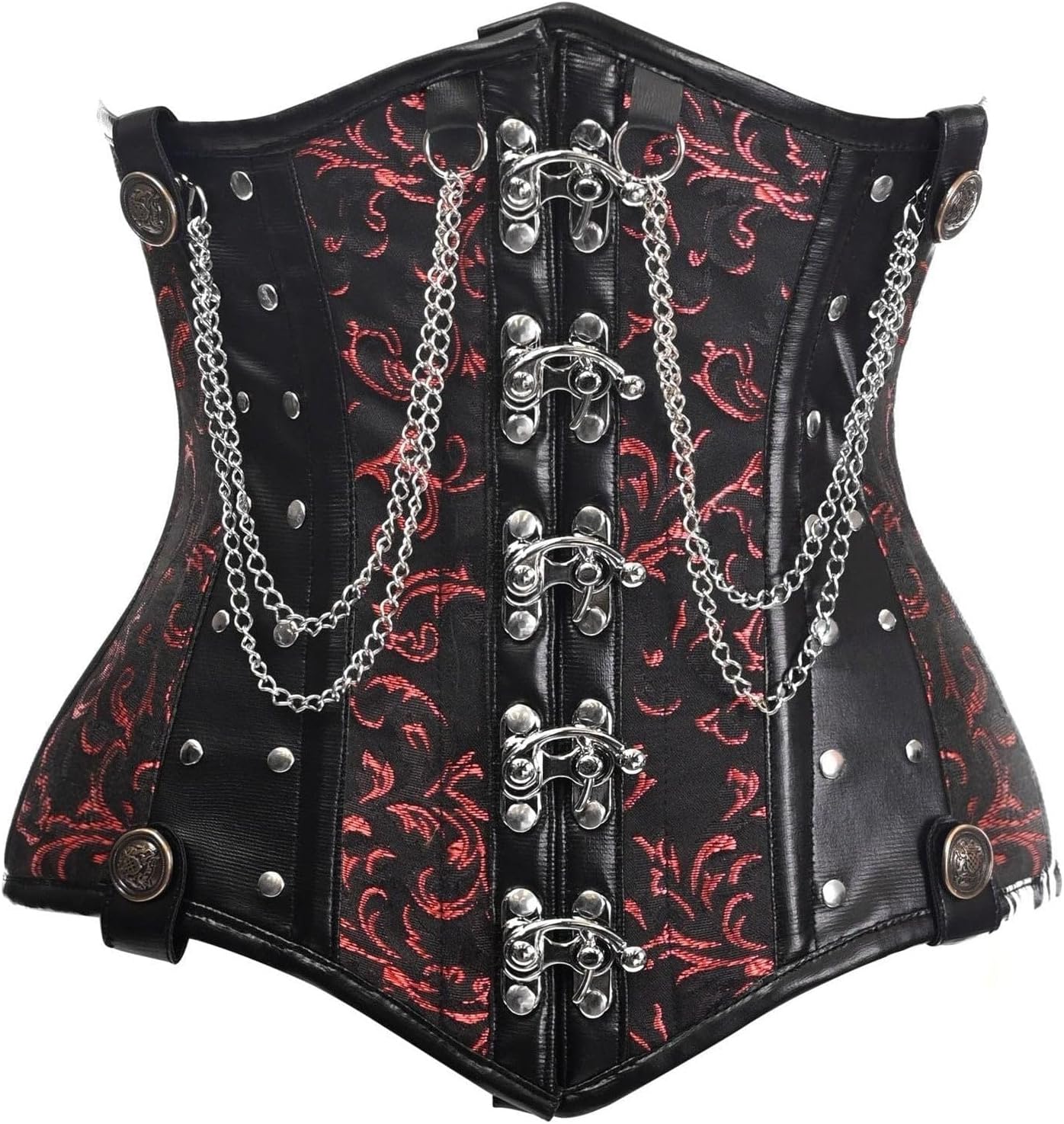 Daisy corsets Womens Daisy Corsets Top Drawer Steel Boned Underbust Corset W/Chains and ClaspsCorset