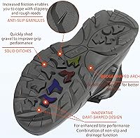 Vista 6 de Botas tácticas militares ligeras para hombre, botas de trabajo de combate del ejército