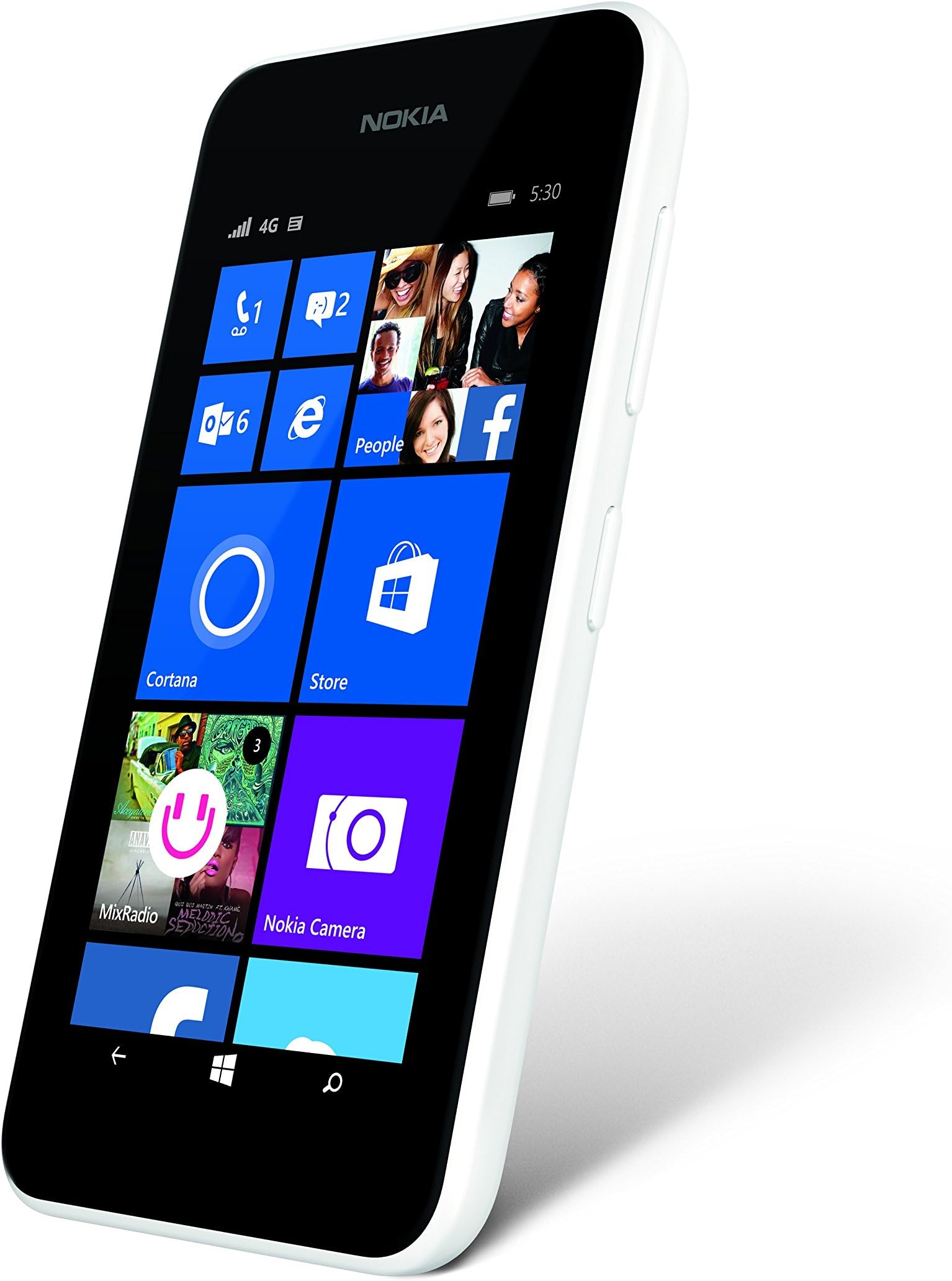 Nokia Lumia 530 White - No Contract (T-Mobile)