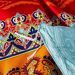 Bohemian Duvet Cover Set King Colorful Floral Boho Striped Bedding Set Ultra Soft Microfiber Double Duvet Cover Southwestern Indian Tribal Reversible Bedding Exotic Style Decor Boho Comforter Cover