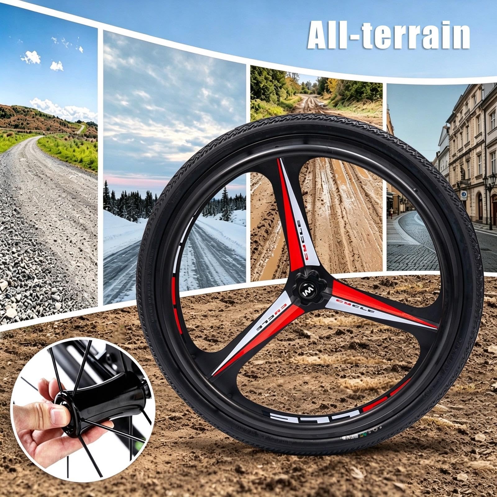 Sedia a rotelle sportiva leggera per tutti i terreni
