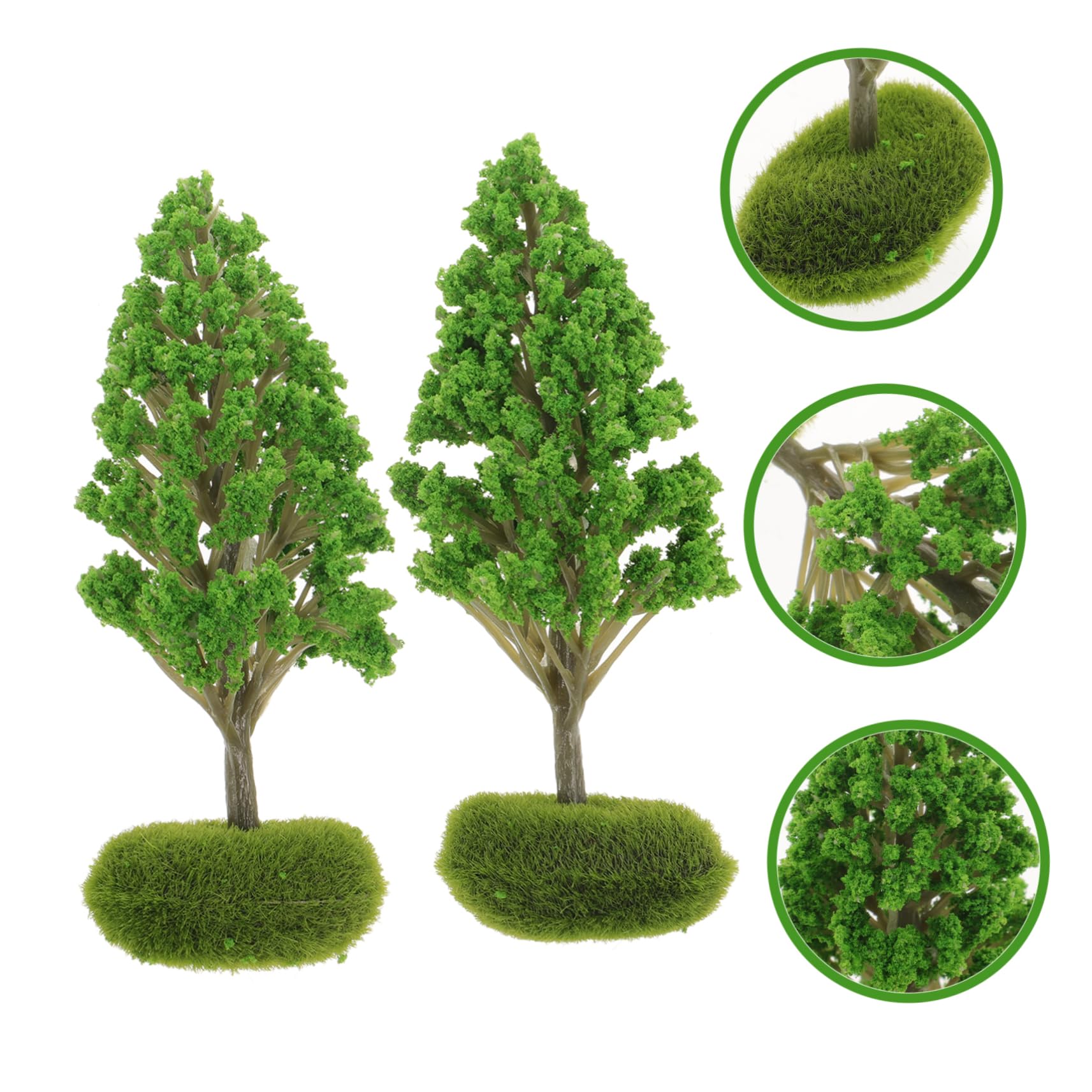 NUOBESTY 10piezas De Árboles Diorama Maquetas De Construcción y Decoración De Miniaturizados