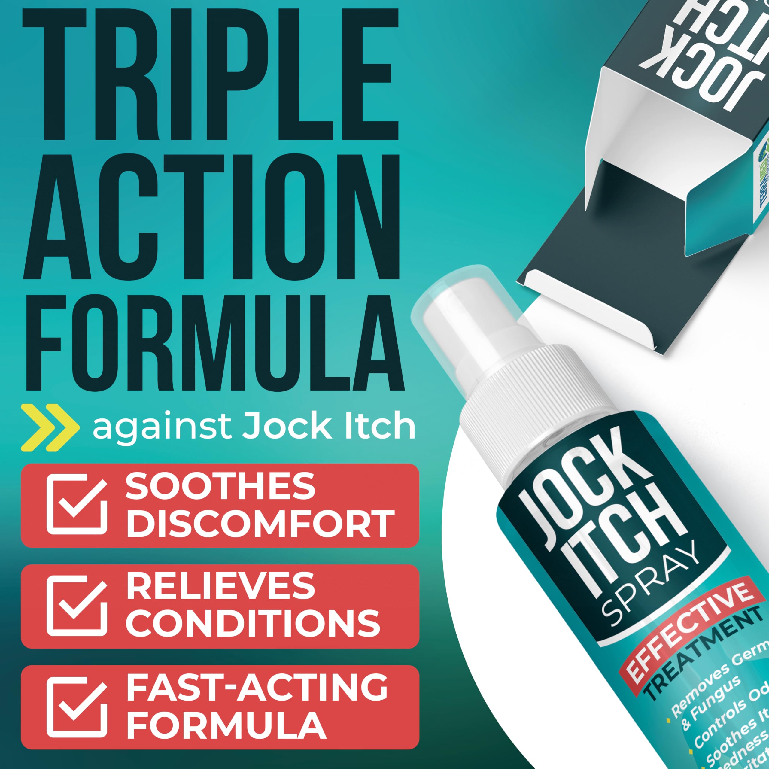 Jock Itch Spray Antifungal Spray for Itchy and Irritated Skin — Amazon image 2