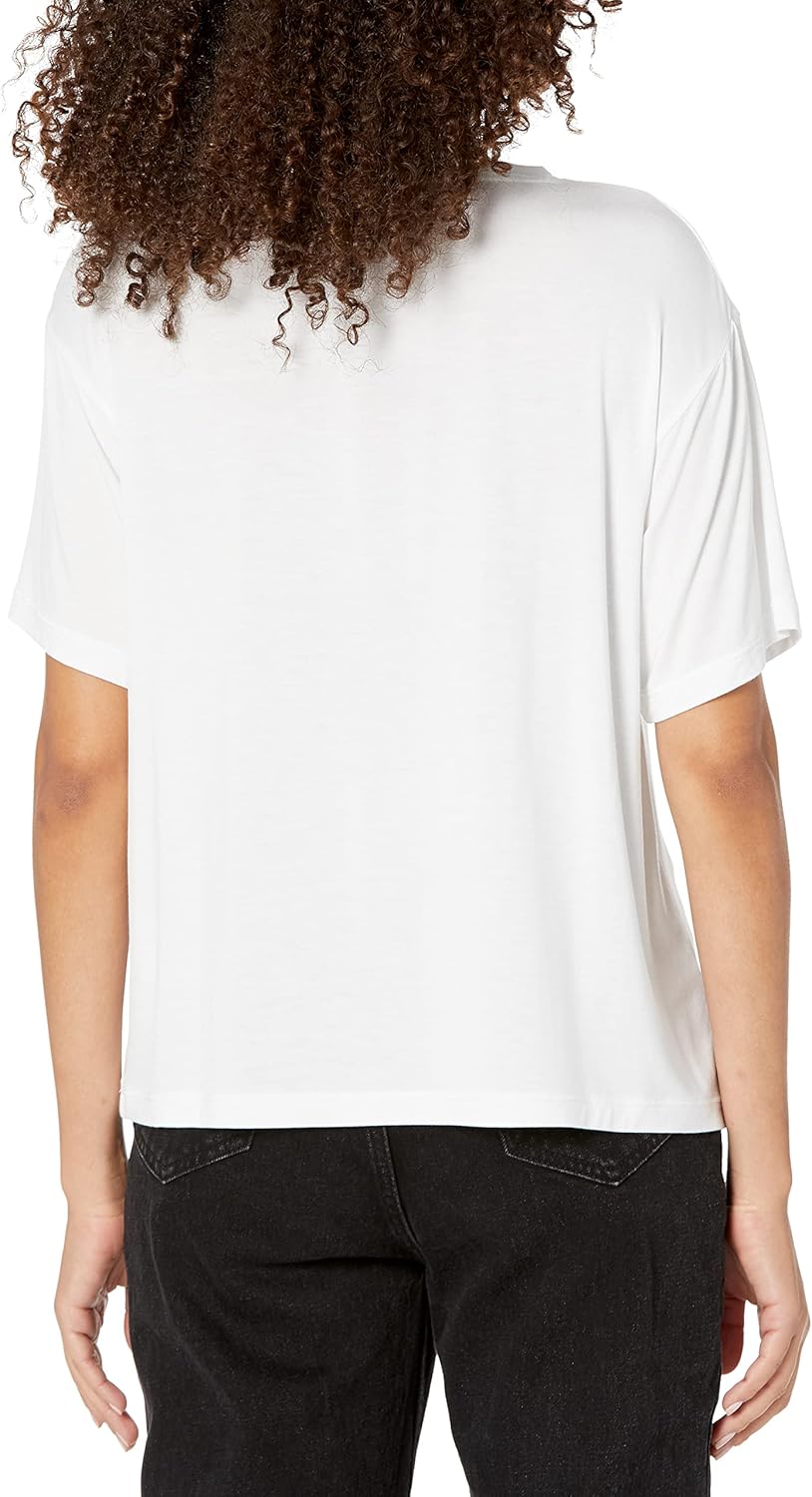 Hugo Womens Outline Logo Relaxed Fit T-Shirt - Image 2