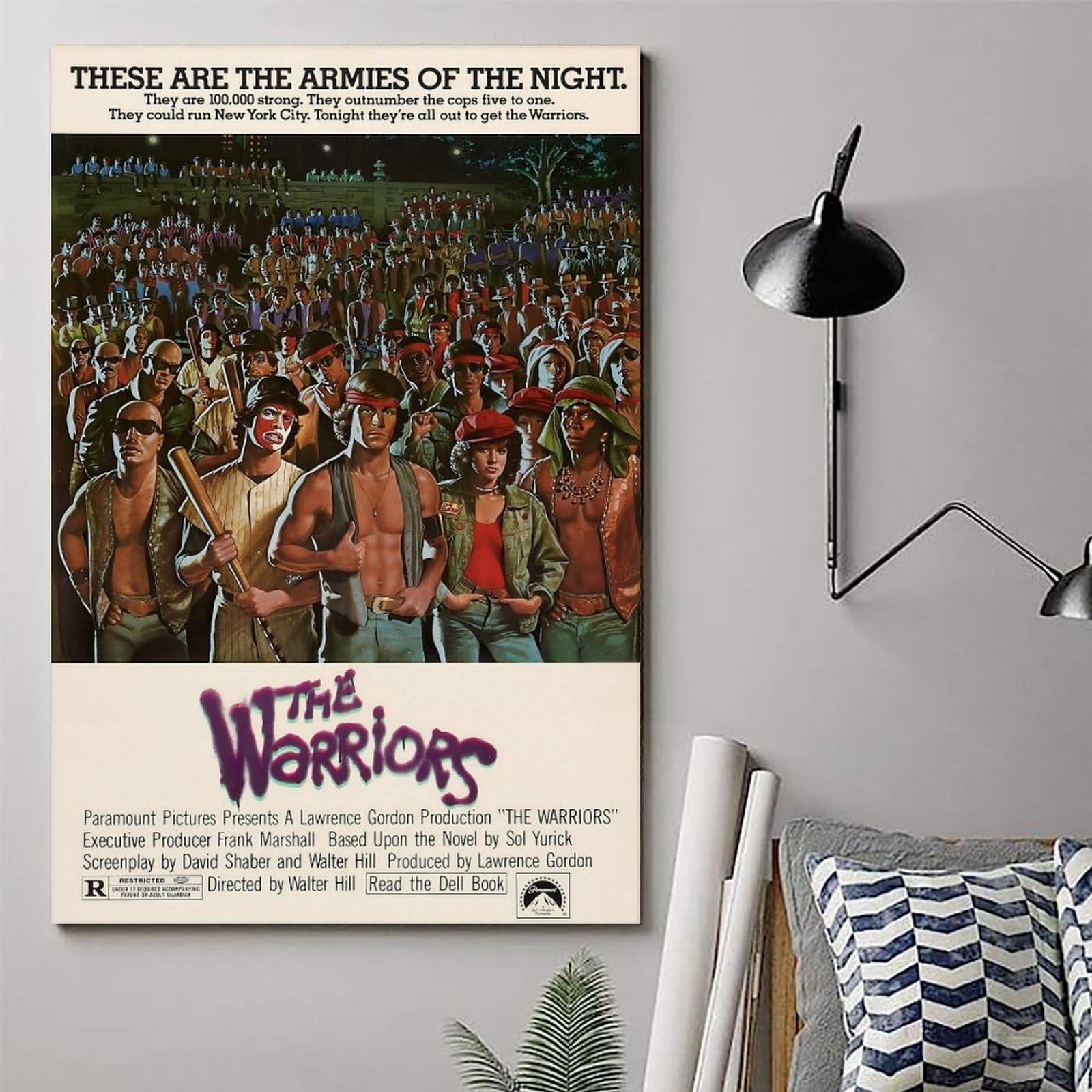 Amazon.com: The Warriors Movie Poster Vintage Posters Canvas Art