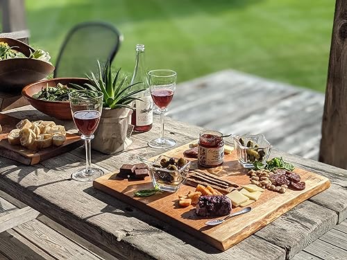 Miniatura 6 de Andrew Pearce Tabla de cortar de madera de doble borde vivo (grande)