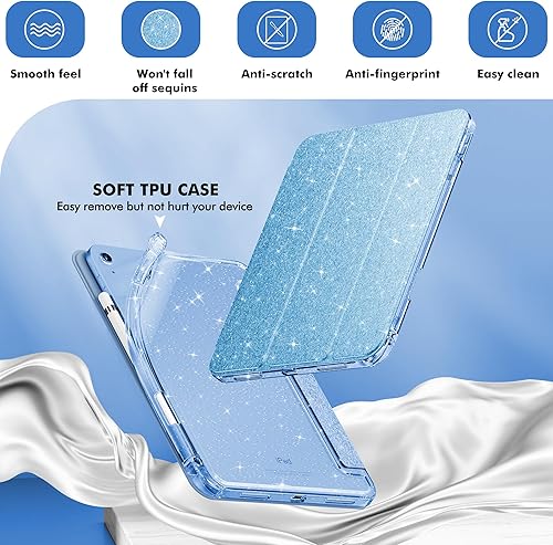 Miniatura 4 de INFILAND Funda compatible con iPad A16 de 11 generación de 11 pulgadas 2025, funda para iPad de 10 generación de 10.9 pulgadas, cubierta con