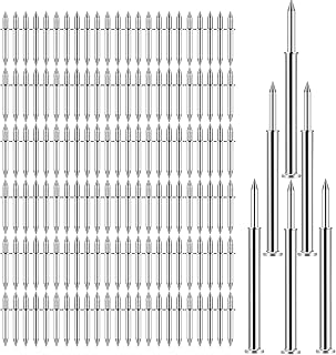Softassilk 600pcs Double-Headed Invisible Skirting Nails with 6 Sleeve Tools - Seamless Baseboard Trim Installation Kit