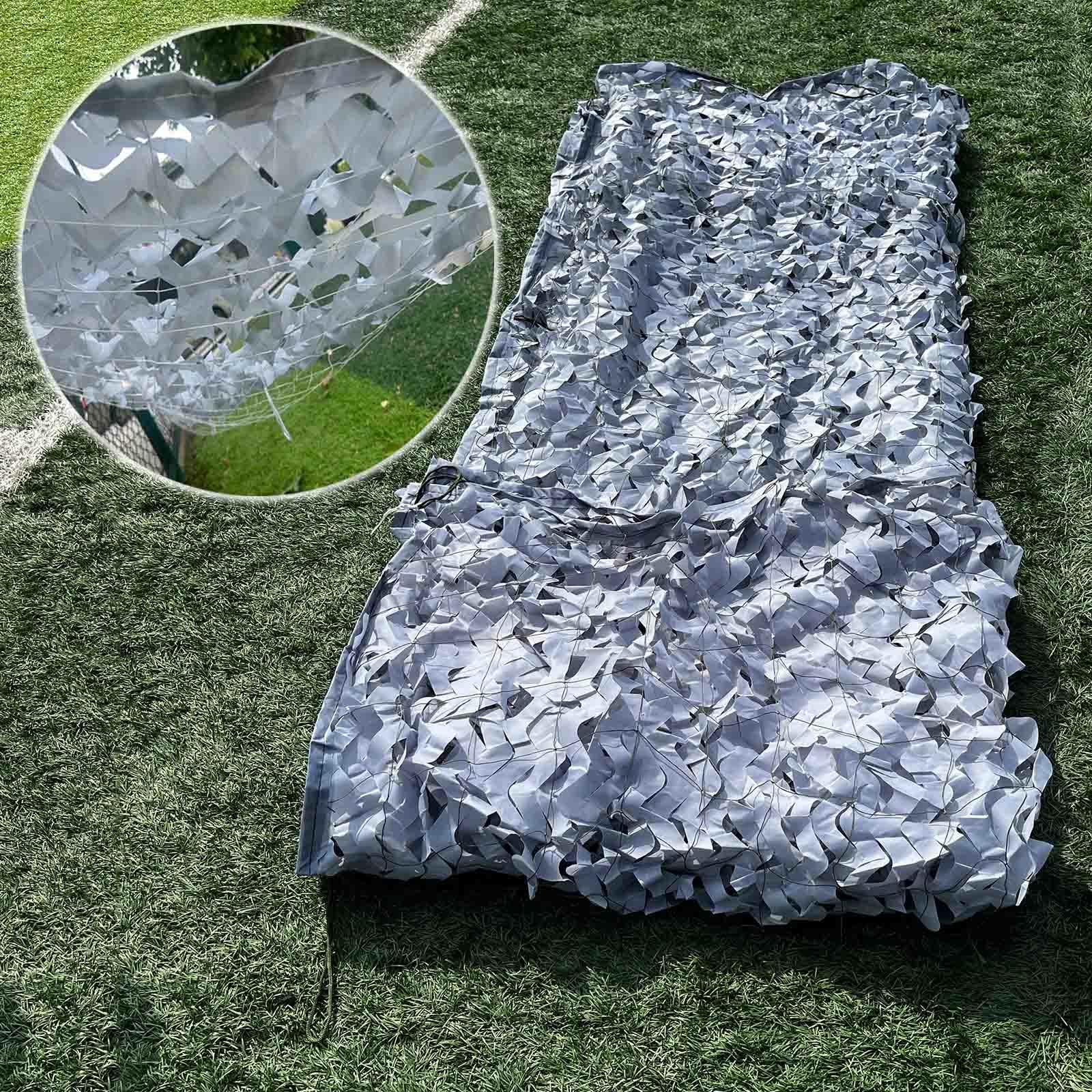 Jolan Siatka maskująca szara 2 × 2 m 2 × 3 m 3 x 3 m 4 × 5 m 4 × 8 m 5 x 5 m 6 × 8 m, siatka maskująca, siatka wojskowa, polowanie, kemping, wojsko, dekoracje, siatka maskująca z filtrem