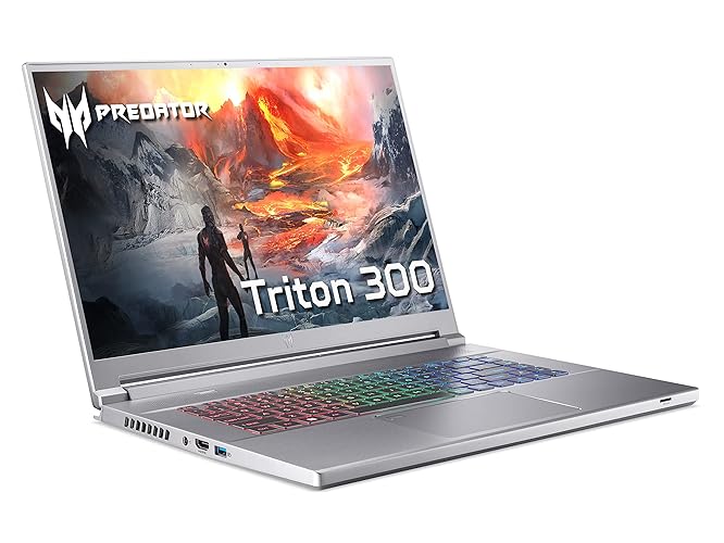 Acer Predator Triton 300 PT316-51s 16 Inch Gaming Laptop - (Intel Core i7-12700H, 16GB, 1TB SSD, NVIDIA GeForce RTX 3060, WQXGA 240Hz Display, Windows 11, Silver)