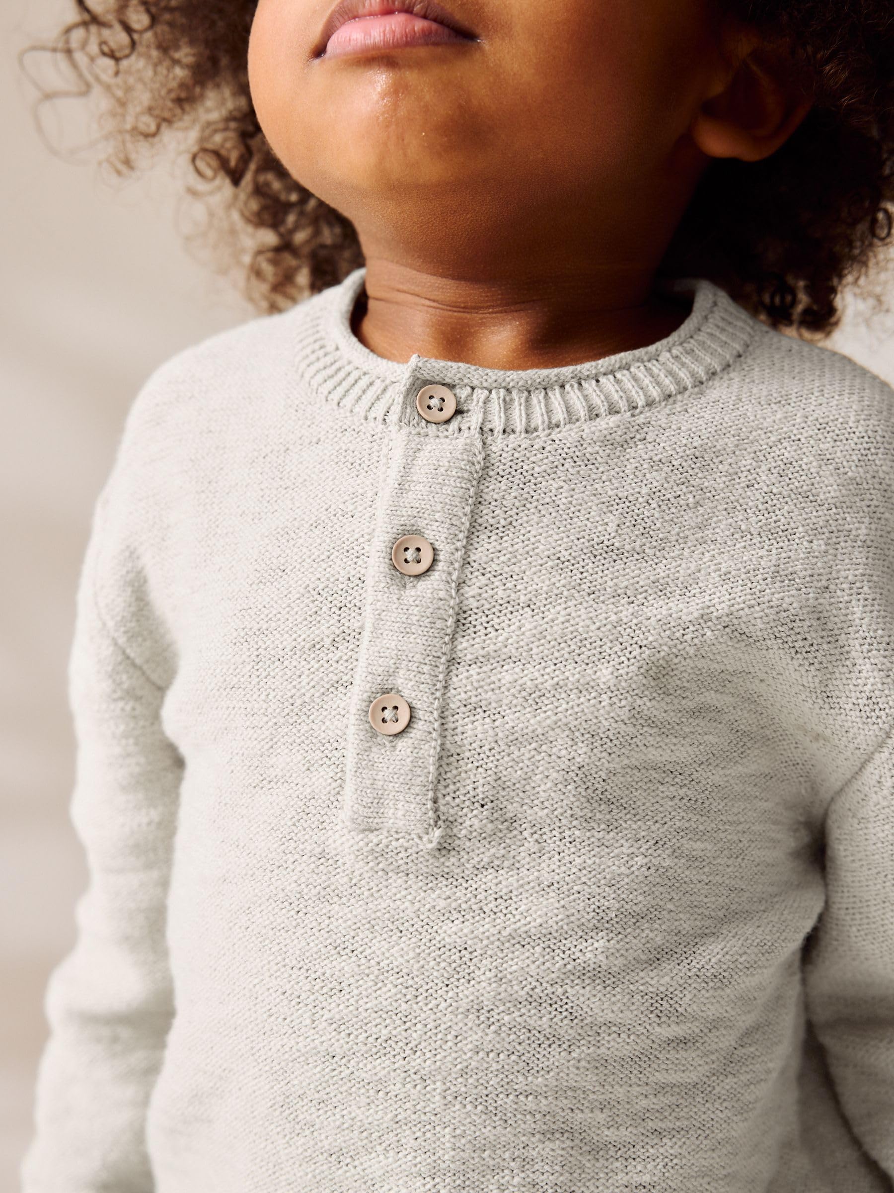 NEXT Niños Jersey Henley de Punto