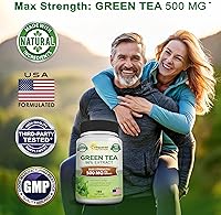Vista 2 de Suplemento de extracto de té verde con EGCG – 180 cápsulas – Max Potency quemador de grasa de té verde 500 mg pastillas para pérdida