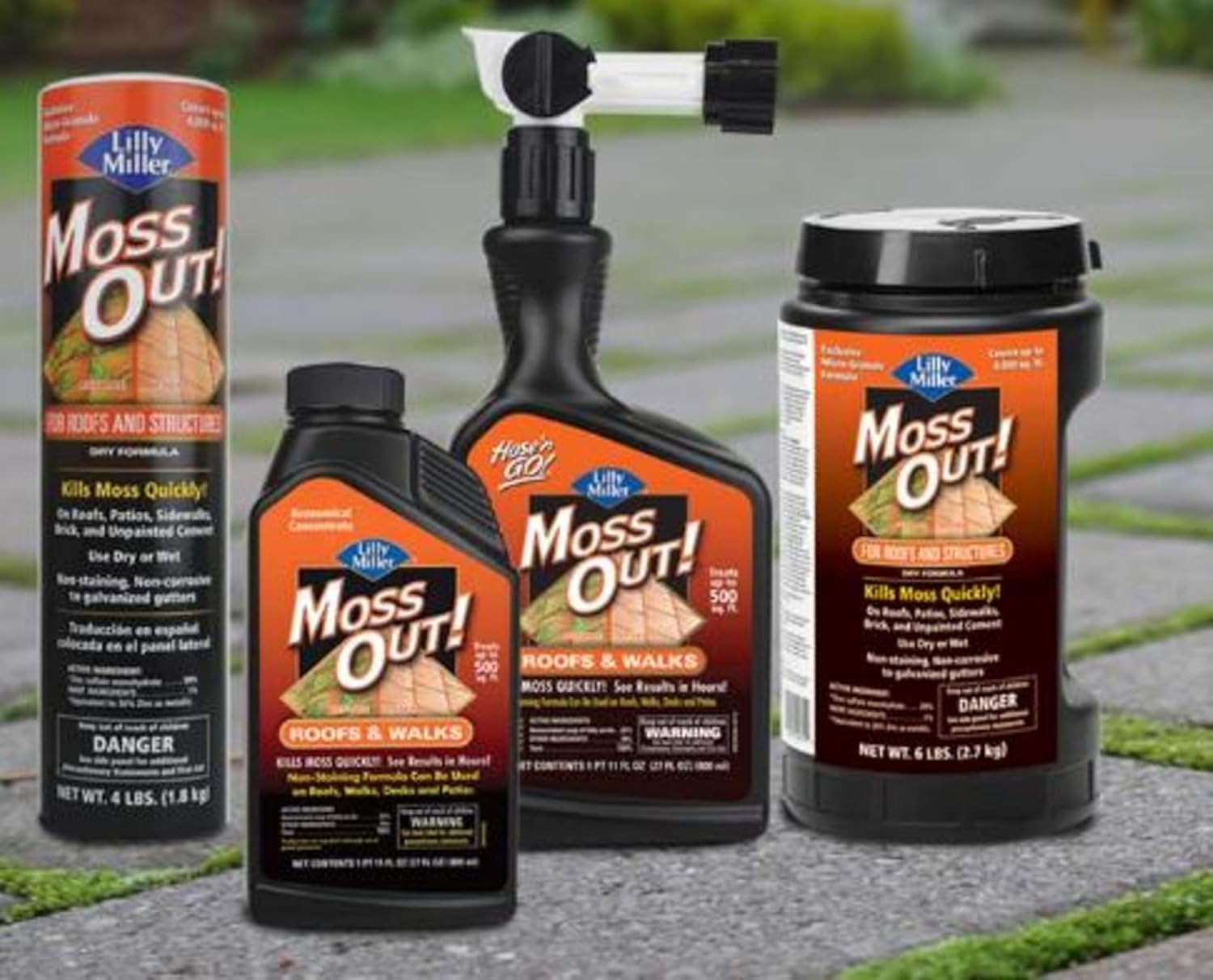 Lilly Miller Moss Out for Roofs and Walks Ready to Spray 27oz, Natural Organic