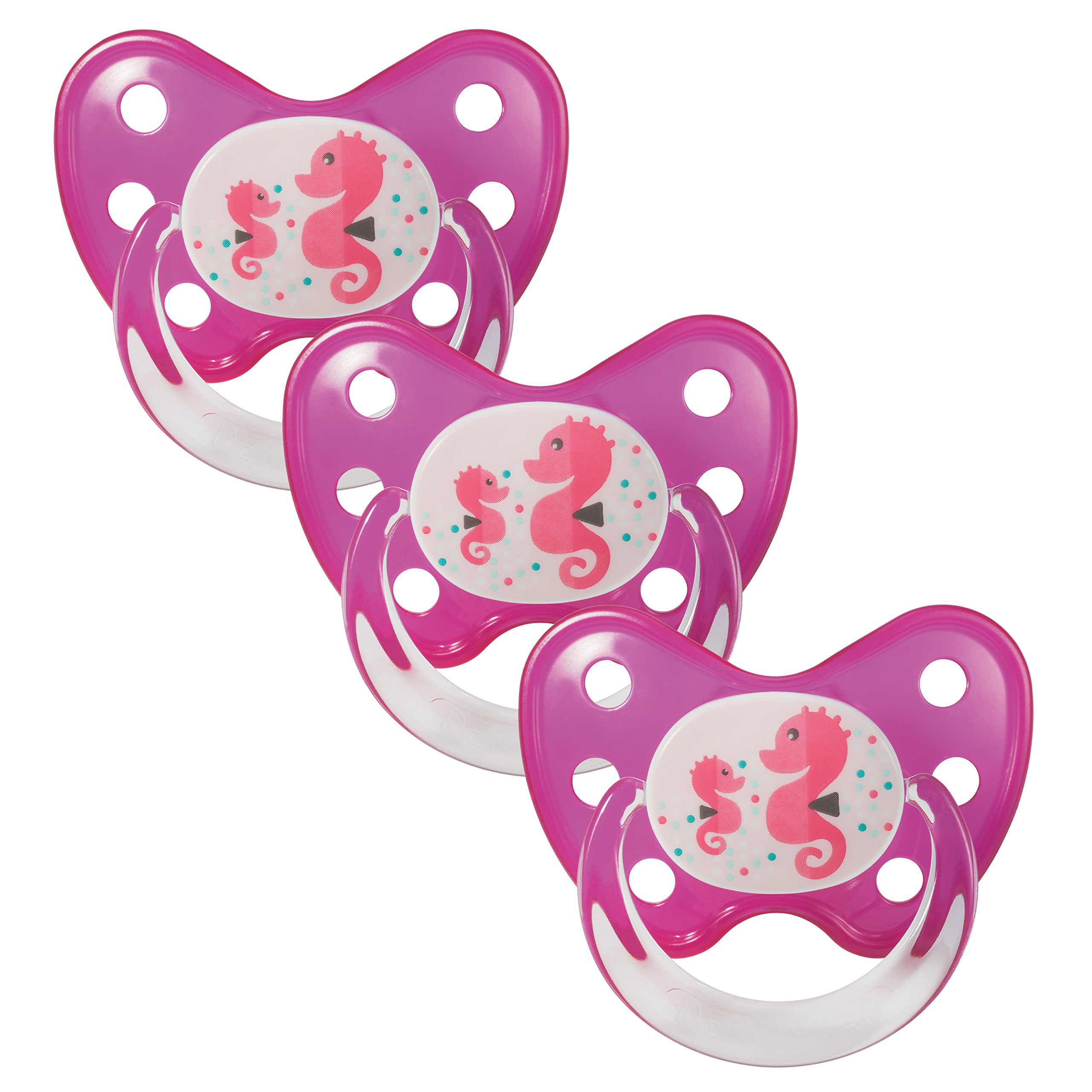 dentistar Set de 3 Chupetes Ortodónticos de Silicona – Talla 1, 0-6 meses – Chupete recien nacido previene la desalineación de los dientes – Libre de BPA – Corazón, Azul — view 36