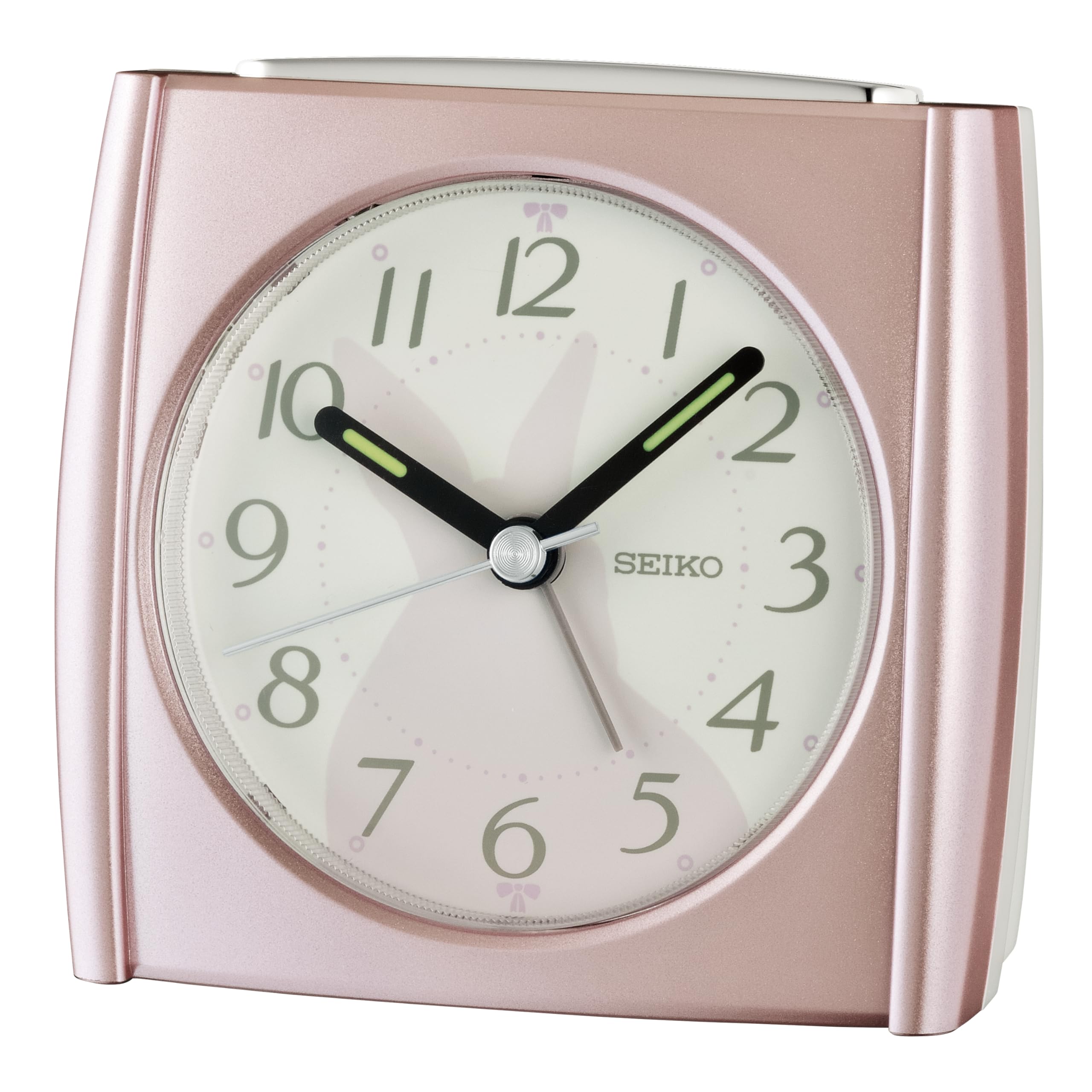No.687　BD2026.1.30　&　four o'clockちゃん Amazon.com: SEIKO QHE209PLH Square Non Ticking Bedroom Alarm Clock