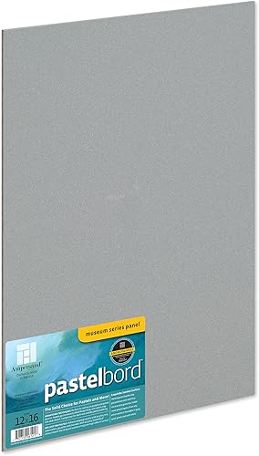 Miniatura 43 de Ampersand Art Supply Panel de pintura pastel: Serie Museo Pastelbord, blanco, perfil plano de 1/8 pulgadas, 9x12