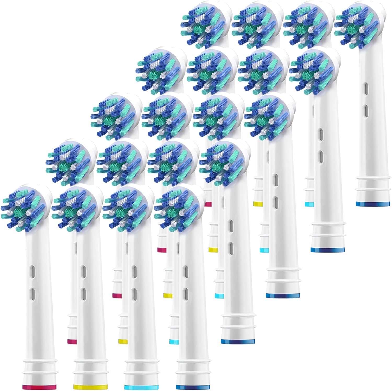 Replacement Brush Heads for Oral B Pack of 20 Cross