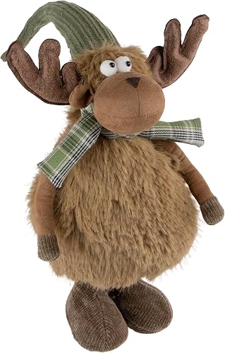 Northlight Whimsical Moose Gnome with Bendable Hat Arms and Antlers Christmas Fi