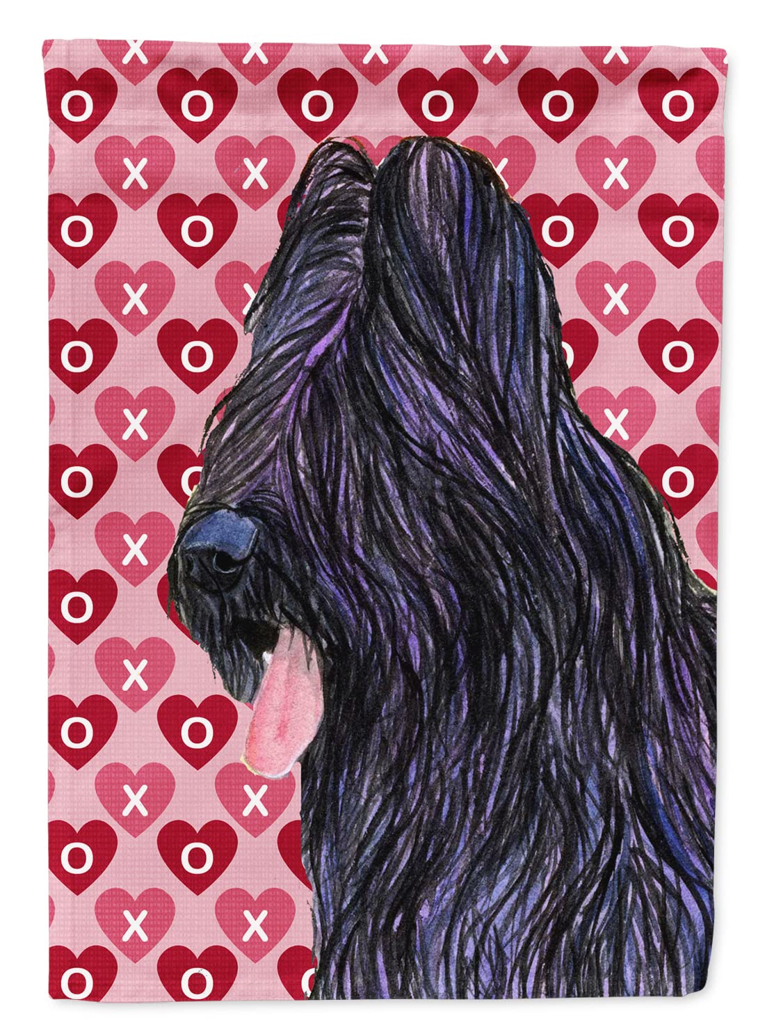 Drapeau Briard Hearts idée cadeau romantique Saint-Valentin