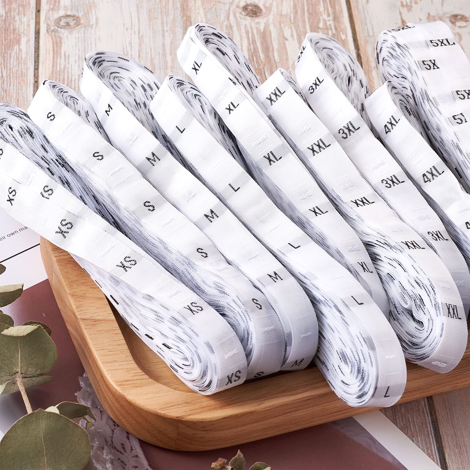 Etichette Per Cucire Taglie XS-XXL - Pacco Da 480 Pezzi In Cotone - Per Abbigliamento E Lavori Di Cucito - Foto 3