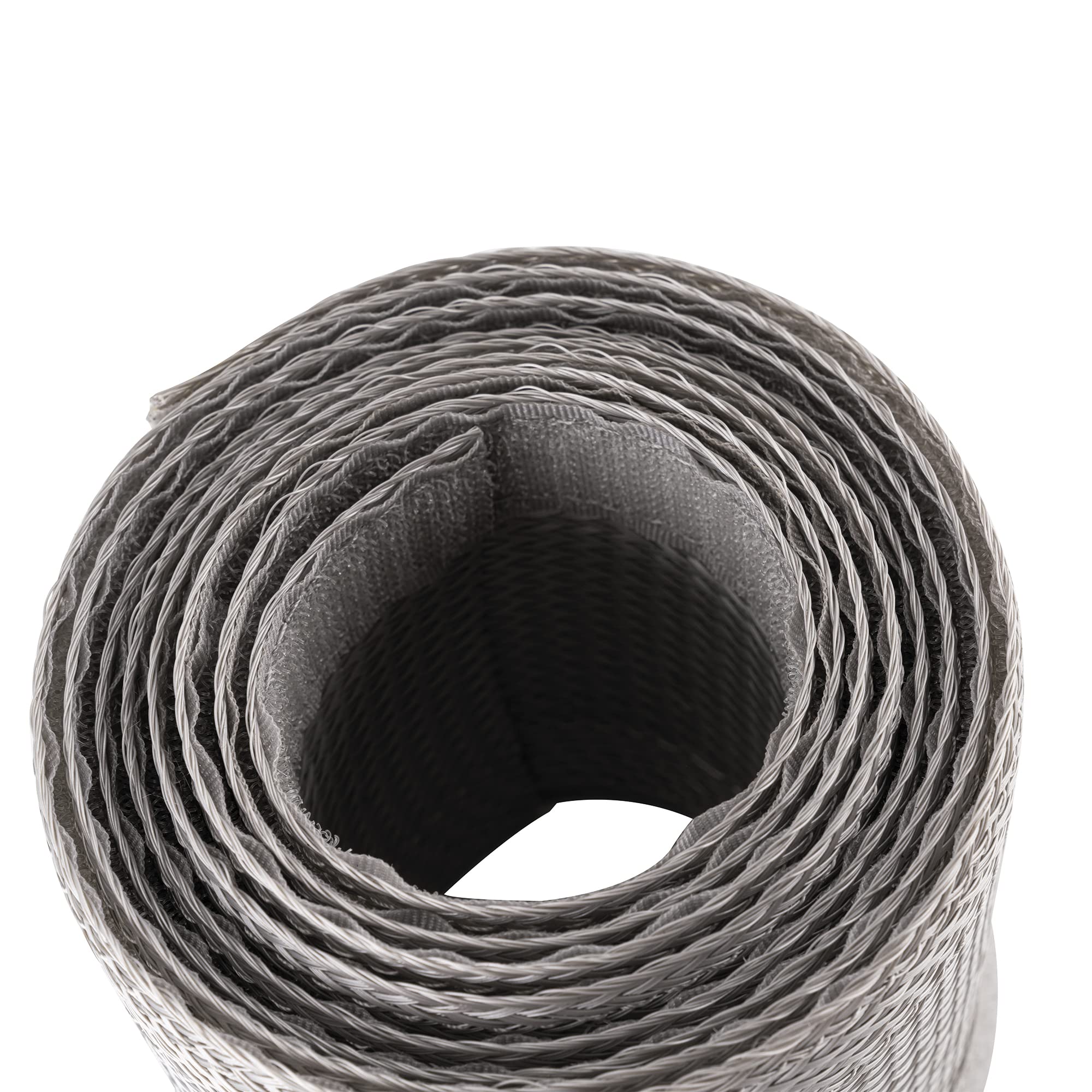 PureMounts PM-SOCKS-85B-50 Gaine De Câble Polyester Avec Velcro - Noir - 85mm X 50m